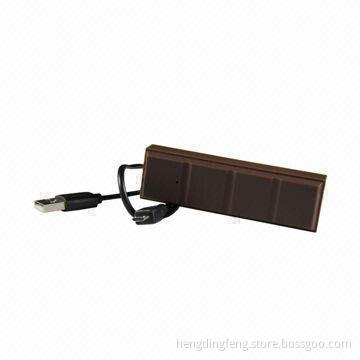 Private tooling portable chocolate power bank with 2600mAh capacity